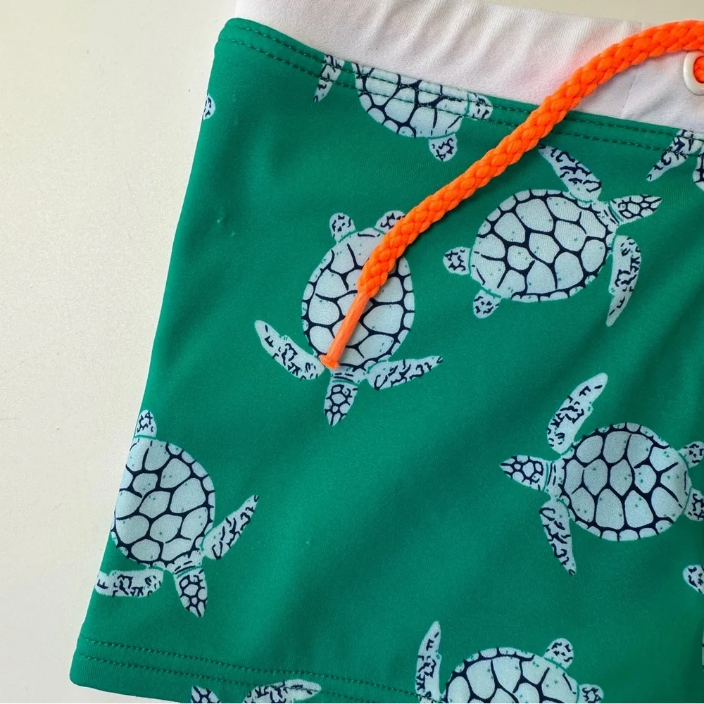 Baby Boden Swim Trunks Shorts‎ Shorties Sea Turtles 6-12m 80cm